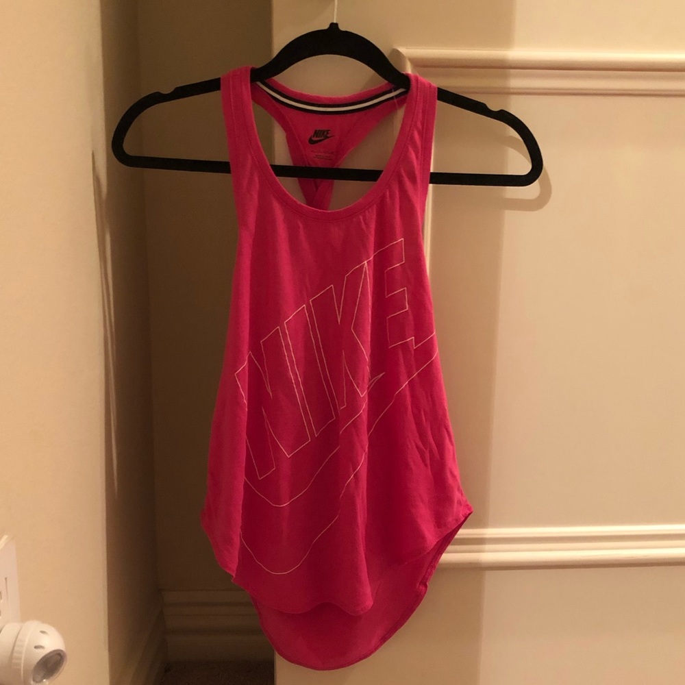 Pink & White Nike Tank